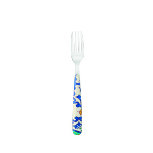 Guzzini - 6 Fourchettes Flower & Lemon bleu méditerranéen - 20,7 cm OS