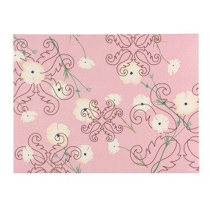Guzzini - Set de table en polyuréthane Fusion rose flamant - 1,8x33x44 cm OS