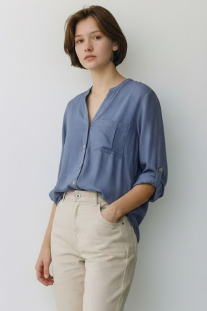 Assuili - Tunique Gwen bleu jeans M