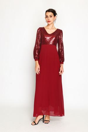 Assuili - Robe Zelena bordeaux XL