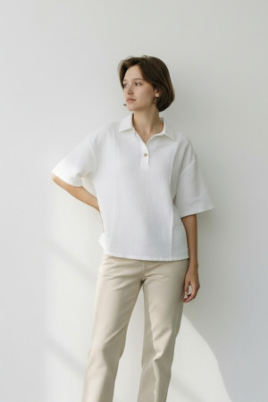 Assuili - Blouse Bee blanche XL