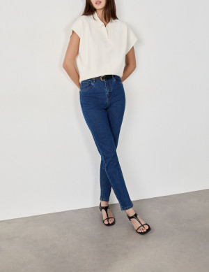 Etam - Pantalon Dlim bleu royal 38