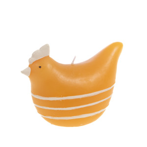Amadeus - Bougie poule moutarde hauteur jaune - 10.50x7 cm OS