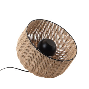 Amadeus - Lampe Samuel bambou modèle moyen marron - 25.50x30 cm OS