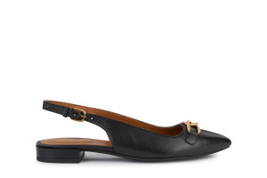 Geox - Ballerines en cuir Charyssa noirs 37