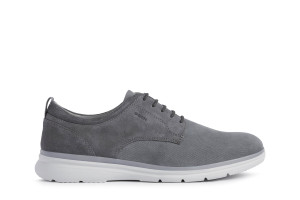 Geox - Baskets en cuir suédé Sirmione gris 41