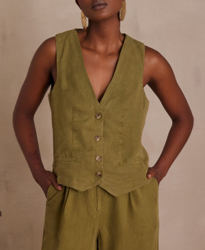 Maison 123 - Gilet Cassandre Gi sauge 38