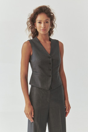 Tatuum - Gilet Ronita 1 gray mélange 34