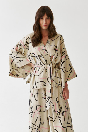 Tatuum - Veste Kimoni 1 beige XL
