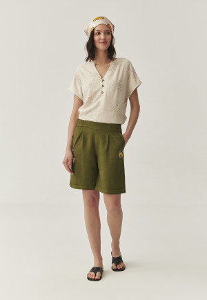 Tatuum - Short en tissu Riko khaki 34