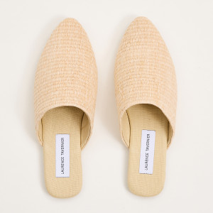 Laurence Tavernier - Chaussons Mules rafia 37