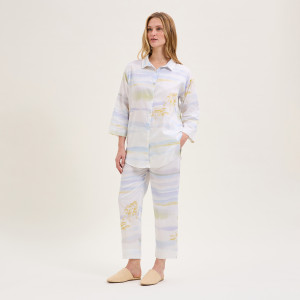 Laurence Tavernier - Pyjama en coton Horizons blanc M