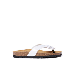 Mandèl - Sandales en cuir Patent Lene blanches 38