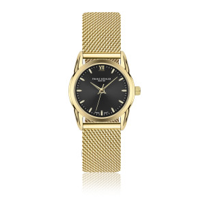 Franz Böhler - Montre pour femme en maille métallique Palpuogna or/noir OS