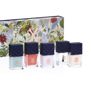 CXL by Christian Lacroix - Kit de 3 vernis à ongles avec base coat et top coat orange / vert pastel / lilas OS