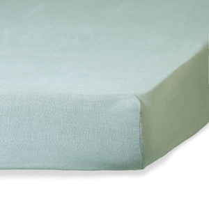 Febronie - Drap housse lin lavé Camille vert céladon 140x200 cm