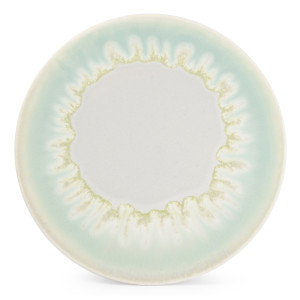Salt & Pepper Collection - 4 Assiettes en porcelaine Maldives  vert printemps - D. 21 cm OS