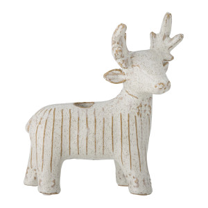 Bloomingville - Porte-bougie Elef blanc - L.17,5 x H.19 x l.8,5 cm OS