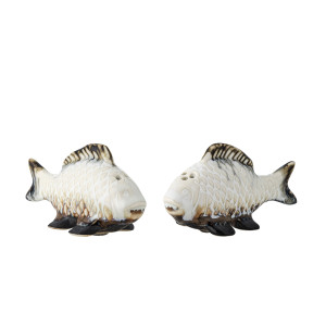 Creative Collection - Salière et poivrière Chase blanches - L.8,5 x H.4,5 x l.4 cm OS
