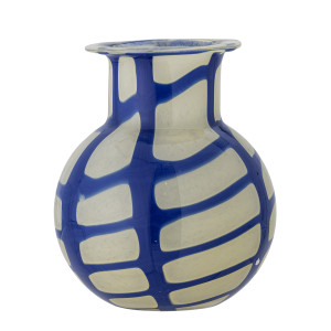 Bloomingville - Vase Kiran bleue - D.16 x H.19 cm OS