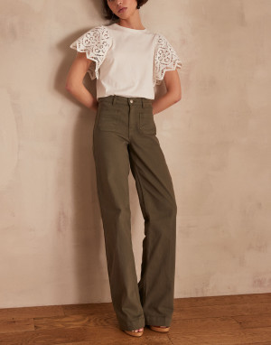Maison 123 - Pantalon Luna surteint kaki 36