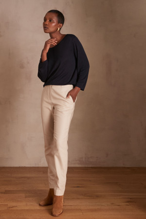 Maison 123 - Pantalon Felix uni naturel 38