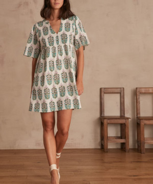 Maison 123 - Robe Albana imprimée blanche 42