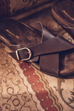Maison 123 - Mules James en cuir chocolat 41