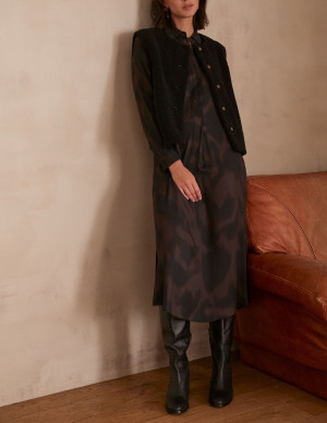 Maison 123 - Robe Mirabelle imprimée noire S