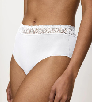 Triumph - Lot de 3 slips taille haute Feel of Modal Midi 3P blancs S