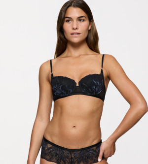 Triumph - Soutien-gorge avec armatures balconnet ampliforme Crazy Stupid Love WHP noir 100 C