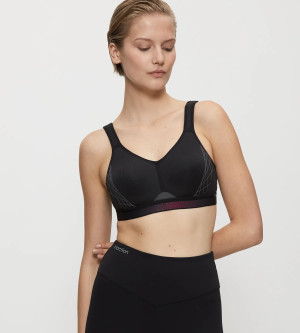 Triumph - Soutien-gorge sans armatures ampliforme Triaction Cardio Flow P EX noir 90 A