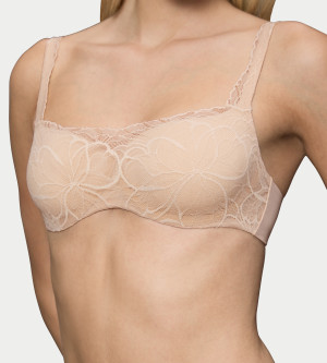 Triumph - Balconnet ampliforme Body Make-Up Illusion Lace Balconette nude beige 85 D