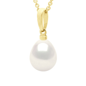 La Manufacture Royale des Perles du Pacifique - Pendentif en vermeil FOR EVER blanc naturel OS
