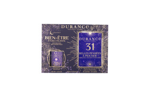 Durance - Coffret Bougie Etoile Filante + Cartes de voeux blanc/bleu OS