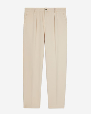 The Kooples - Pantalon casual avec poches italiennes et plis beige 38