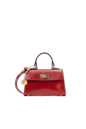 Christian Laurier - Sac à main en cuir Malia rouge - 18x14x7,5cm OS