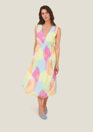 Made in Sens - Robe Rako Arlequin rose 46