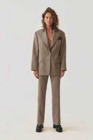 Tatuum - Pantalon en laine Sas beige 40