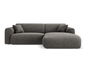 Cosmopolitan Design - Canapé d'angle droit Nolio 4 places gris - 235x170x72 cm OS