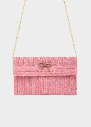Nali - Pochette Sami FRAISE et NÅ’UD marron/rose - 30x19 cm OS