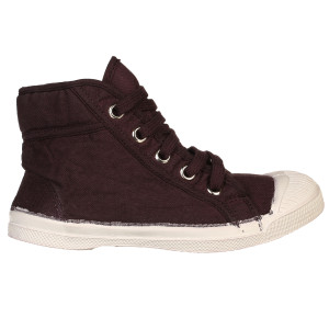 Bensimon - Tennis montantes Mid lacets aubergine 31