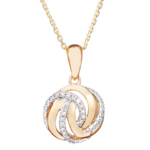 L'Artisan Joaillier - Pendentif  Golden Eye Diamants 0.09 ct Or Jaune OS