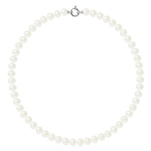 Mitzuko - Collier Cannelle Or Blanc Perles d'Eau Douce blanc naturel OS
