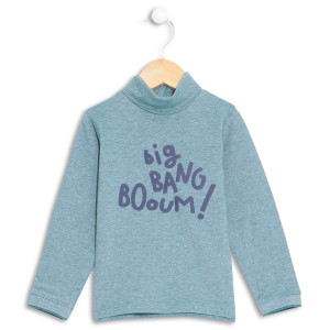 Cadet Rousselle - Sous-pull Ugo en Coton bleu gris 6 M