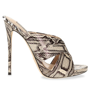 Gianni Renzi - Mules en Cuir python - Talon 11.5 cm 36