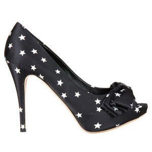- Escarpins Dolce & Gabbana étoilés noir/blanc - Talons 12 cm 41