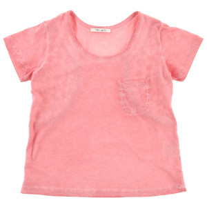 Teddy Smith - T-Shirt Toise en Coton brodé au dos rose 14 A