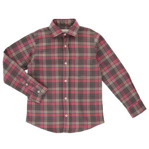 Hartford - Chemise à carreaux Paul rose/marron 6 A