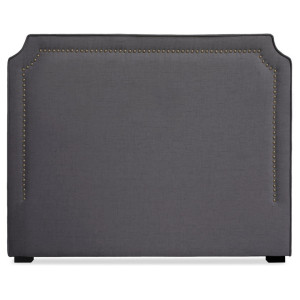 Menzzo - Tête de lit Milana tissu anthracite - 140 cm 140 cm